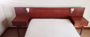 2 piece vintage dressing table and headboard